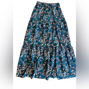 Boho Floral Maxi Skirt Size Small NWOT